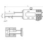 Preview: Skizze von einem Innennutenmessschieber 140mm.