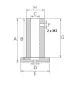 Preview: Skizze & Bemaßung vom Messuhranschlag / Messbrücke