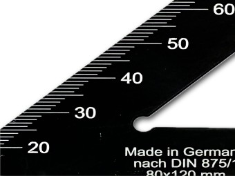 Preview: 45° Aluwinkel mit kontrastreicher metrischer Skalierung.