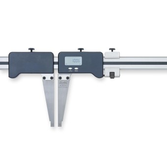 Leichtmetallmessschieber digital mit 2 beweglichen Messschnäbeln