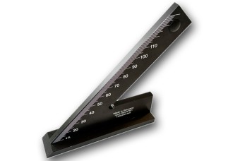 Anschlagswinkel 45° aus Aluminium gehärtet mit mm Teilung