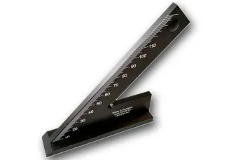 Anschlagswinkel 45° aus Aluminium gehärtet mit mm Teilung