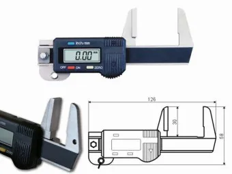 Dickenmessgerät mit Messschnäbel.