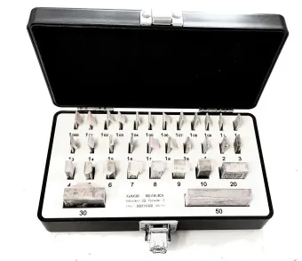 Stahl Endmaß-Satz 32 teilig.