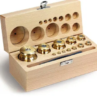 Gewichtssatz M1 Messing feingedreht