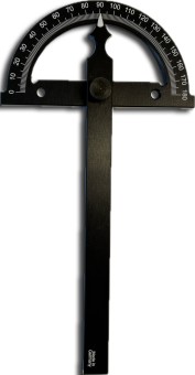 Gradmesser aus Alu schwarz