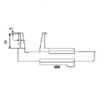 Detailzeichnung Nutenmessschieber