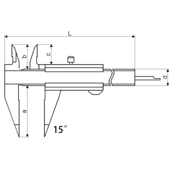 kleiner Messschieber Monoblock