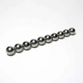 Neodym Magnetkugel vernickelt.