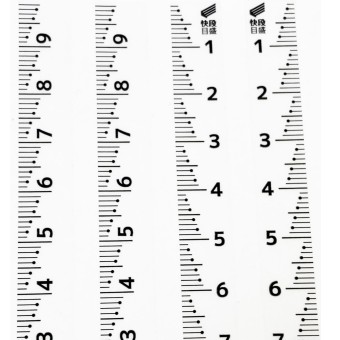 Selbstklebender PET Maßstab 100mm