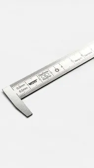 Maßstab mit Anschlagshaken rostfrei