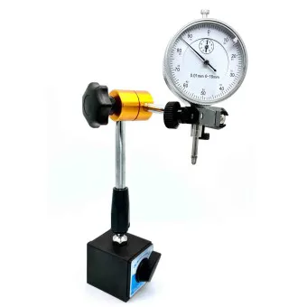 Messuhrhalter - Magnetstativ mit Zentralklemmung für analoge und digitale Messuhren.