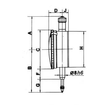 Details,Abmessungen Messuhr
