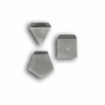 Milligramm Gewicht aus Aluminium.