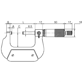 Detail-Skizze Mikrometer