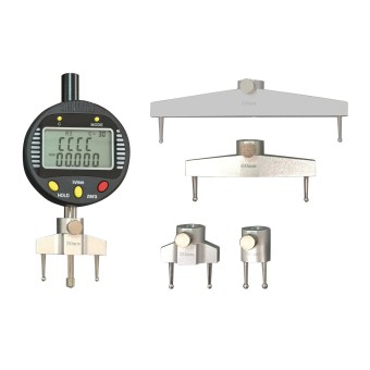 Radiusmessgerät mit Uhr und 5 Messbrücken