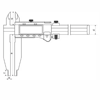 Skizze für digitaler 300mm Messschieber