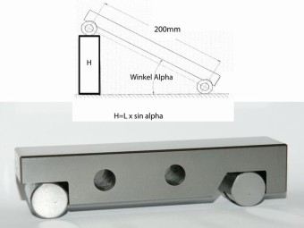 Sinuslineal zur Winkelprüfung