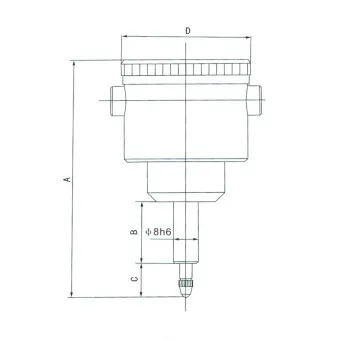 Skizze für Maßangaben der Sondermessuhr