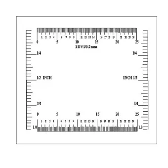 Strichplatte vom Fadenzähler - Klapplupe.