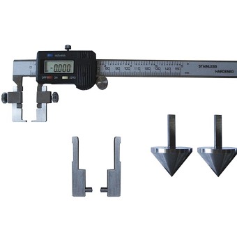 Universalmessschieber mit unterschiedlichen Messschnabel