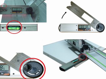 digitaler Gradmesser mit beweglichem Schenkel