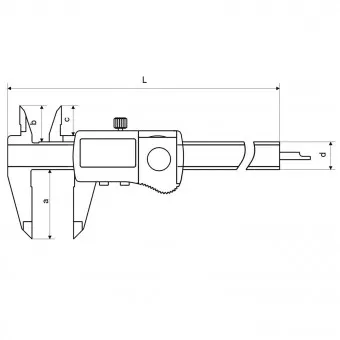 Abmessungen Taschenmessschieber