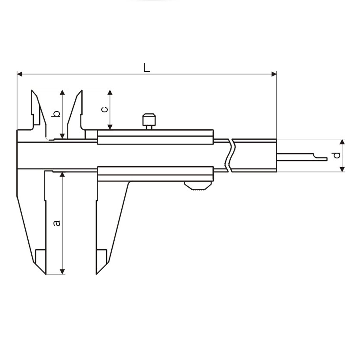 analoger 150mm Messschieber komplett aus Messing gefertigt.