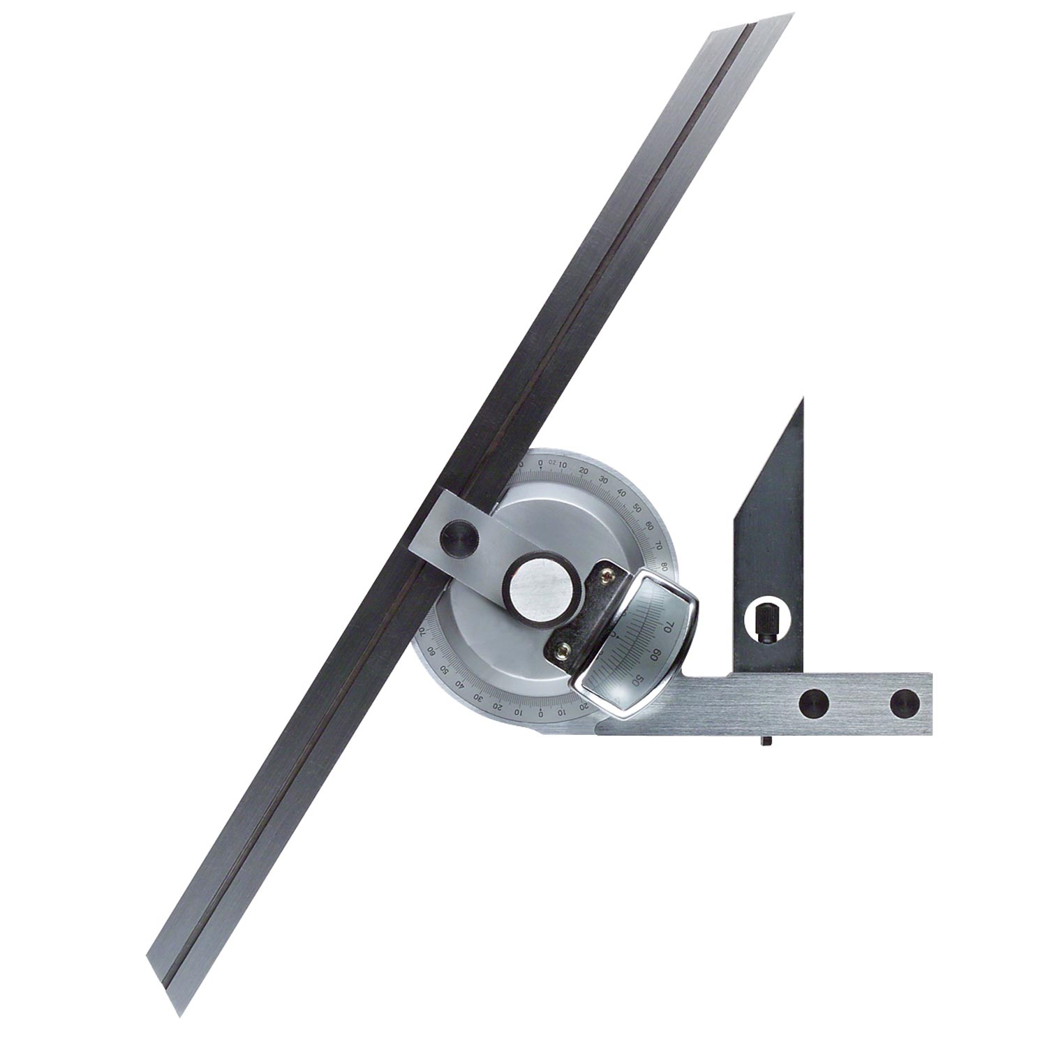 3 Messschienen inkl Universal Winkelmesser 0-360° mit Vergrößerungsglas 