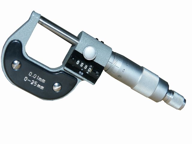 Messschraube Mikrometer; Ablesung 0,01mm Analog Bügelmessschraube 100-125mm 