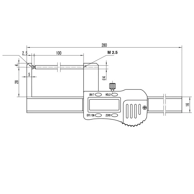Skizze Bremsscheiben Messschieber