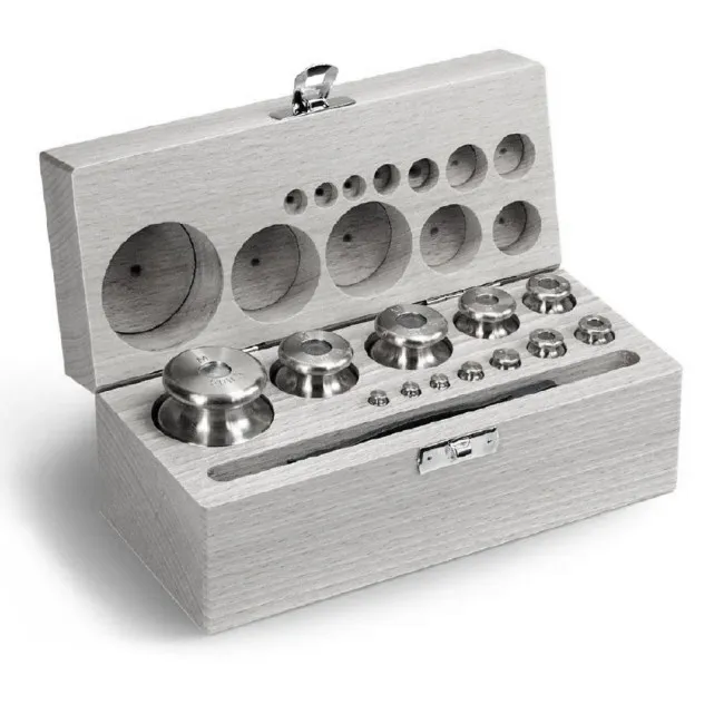 Prüfgewicht Koffer mit Edelstahlgewichten M1.