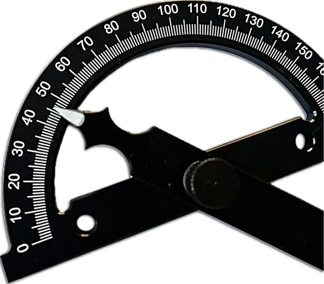 Gradmesser mit gehärteten Aluminium.