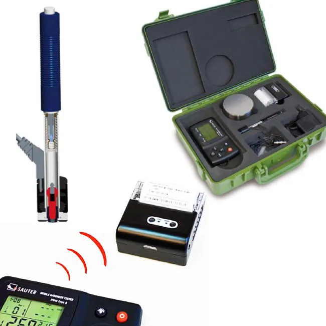 Härtemessgerät mit Härtevergleichsblock 