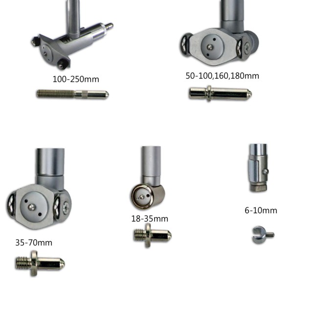 Messbolzen und Verlängerungen für Innenfeinmessgerät