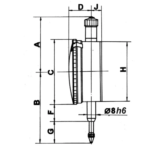 Skizze mit Bemaßung.