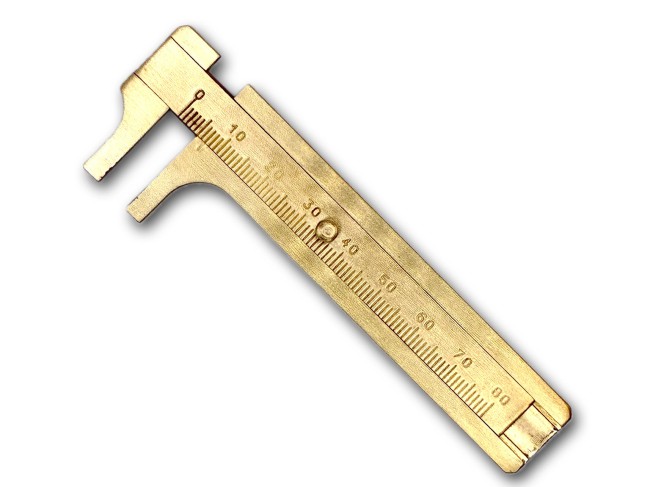 kleiner Messing-Messschieber