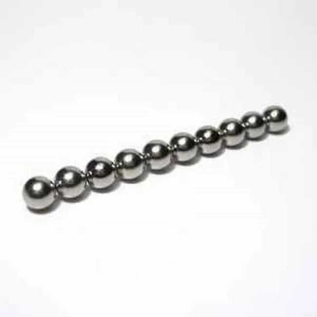 Neodym Magnetkugel vernickelt.