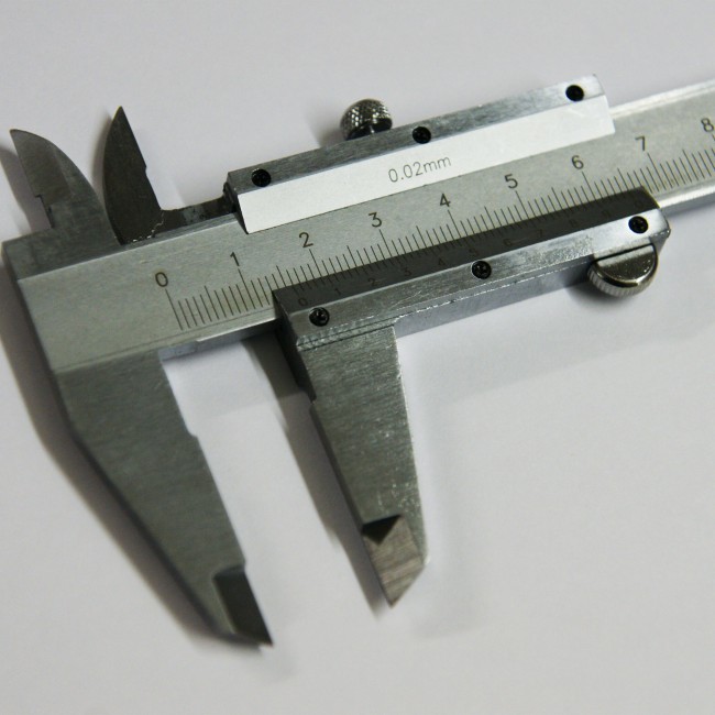 100mm Mini Schieblehre Messschieber INOX Uhrmacher Zahntechnik mit 0,05mm Nonius