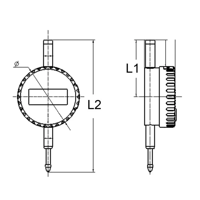 Skizze zur digitalen Messuhr