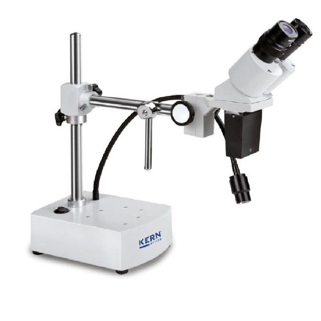 Stereomikroskop Set mit Schwenkarm und Beleuchtung
