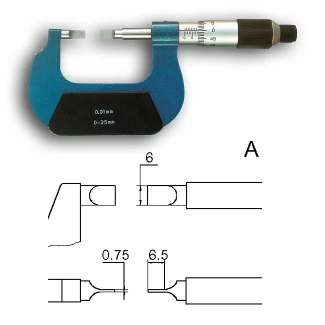 Mikrometer zur Nutenmessung