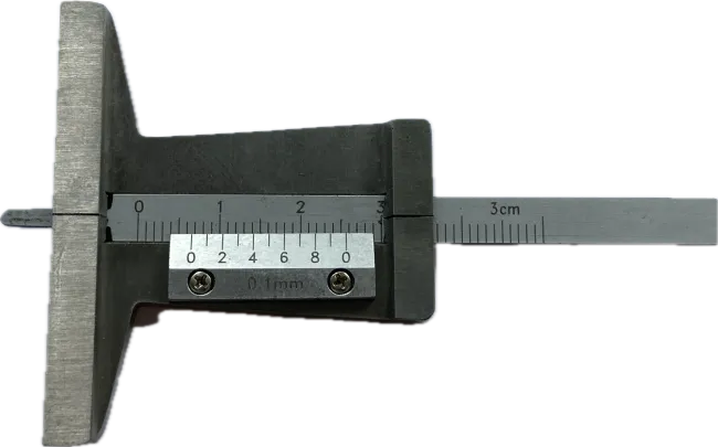 Profiltiefen Messschieber analog.