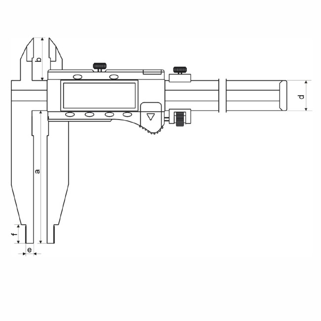 Skizze für digitaler 300mm Messschieber