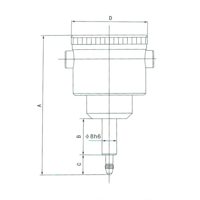 Skizze für Maßangaben der Sondermessuhr