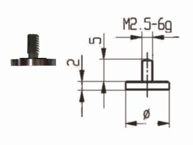 Messeinsatz plan Tellerdurchmesser 20mm