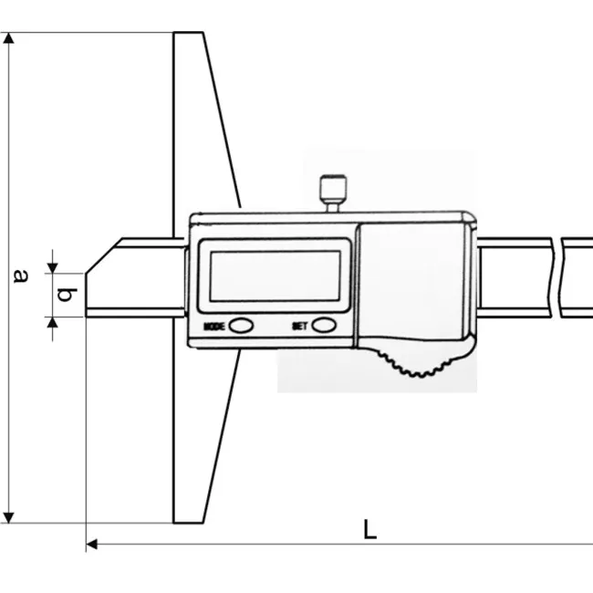 Skizze Tiefenmessschieber