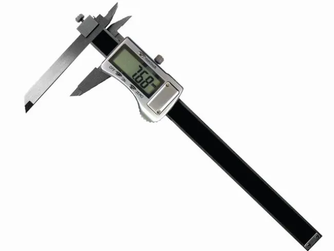 Sondermessschieber mit Metallgehäuse und einstellbarem Messschenkel.